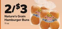 Nature’s Grain Hamburger Buns