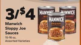 Manwich Sloppy Joe Sauces