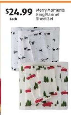 Merry Moments King Flannel Sheet Set