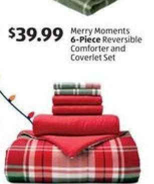 Merry Moments 6-Piece Reversible Comforter and Coverlet Set