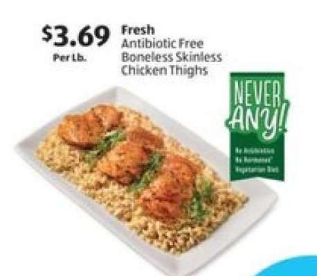 Fresh Antibiotic Free Boneless Skinless Chicken Thighs