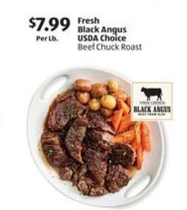 Fresh Black Angus USDA Choice Beef Chuck Roast