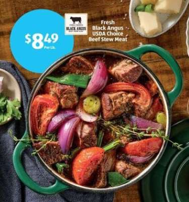 Fresh Black Angus USDA Choice Beef Stew Meat