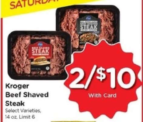 Kroger Beef Shaved Steak