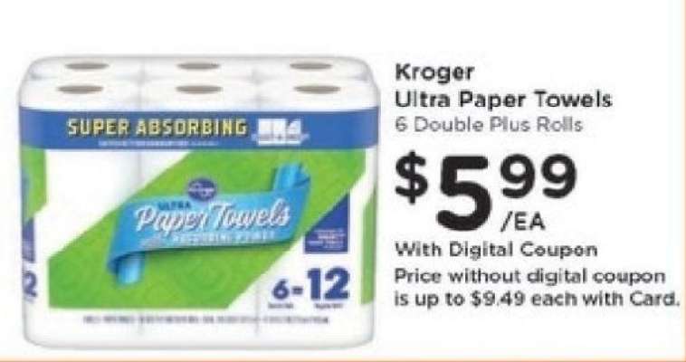 Kroger Ultra Paper Towels