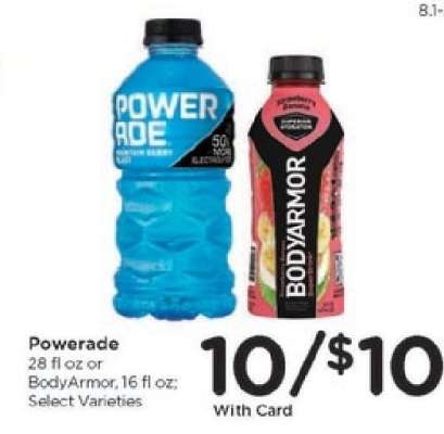Powerade or Bodyarmor