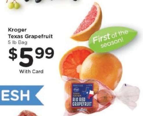 Kroger Texas Grapefruit