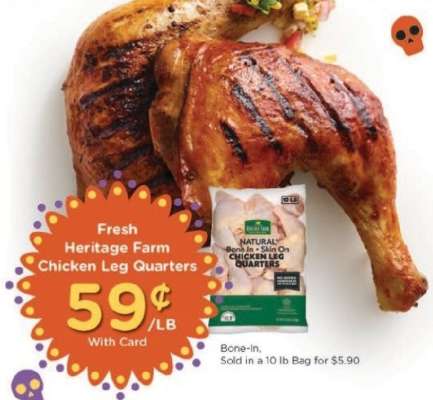 Fresh Heritage Farm Chicken Leg Quarters
