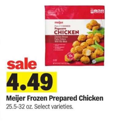 Meijer Frozen Prepared Chicken