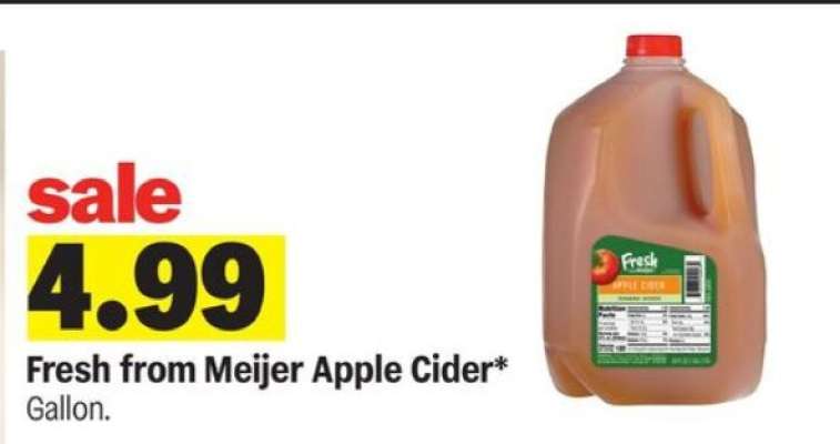 Fresh from Meijer Apple Cider*