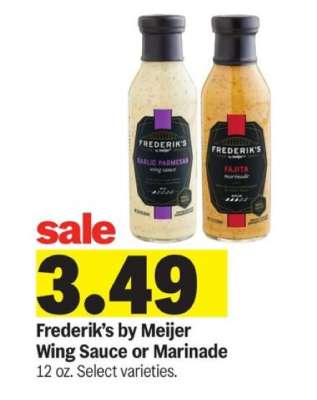 Frederik's by Meijer Wing Sauce or Marinade