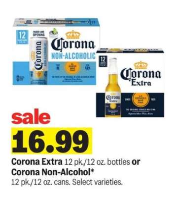 Corona Extra or Corona Non-Alcohol