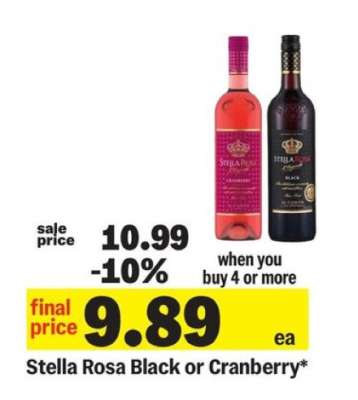 Stella Rosa Black or Cranberry