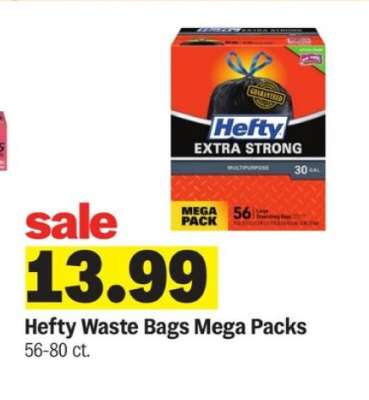 Hefty Waste Bags Mega Packs
