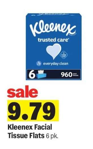 Kleenex Facial Tissue Flats