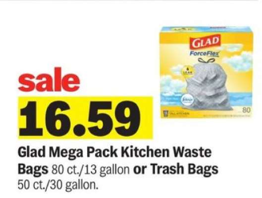 Glad Mega Pack Kitchen Waste Bags