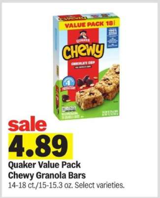 Quaker Value Pack Chewy Granola Bars