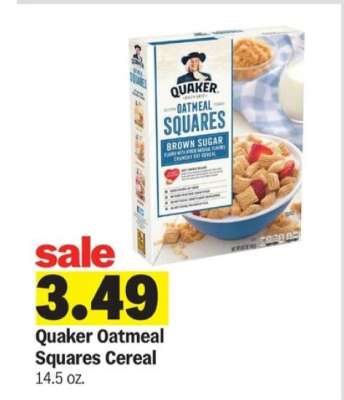 Quaker Oatmeal Squares Cereal