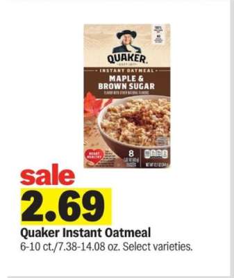 Quaker Instant Oatmeal