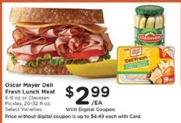 Oscar Mayer Deli Fresh Lunch Meat