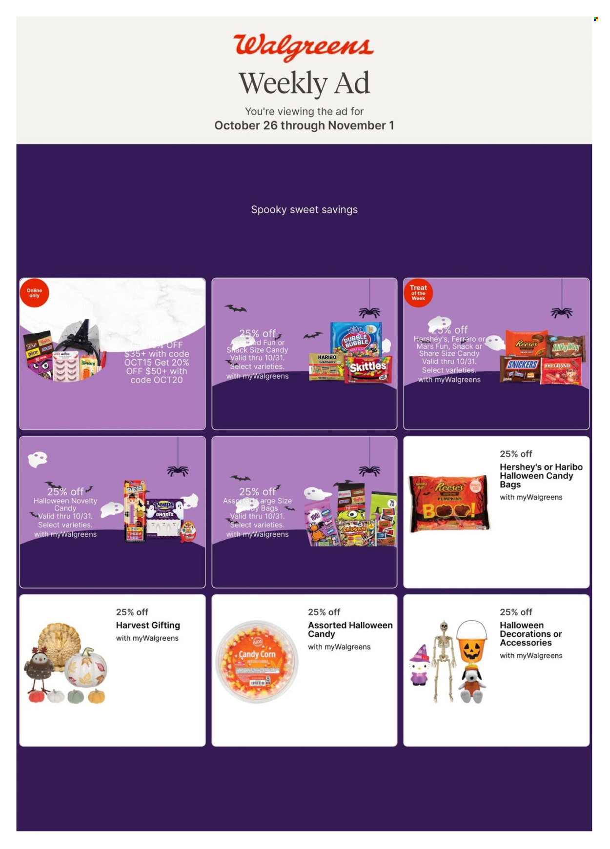 Walgreens ad - 10/26/2025 - 11/01/2025. Page 1