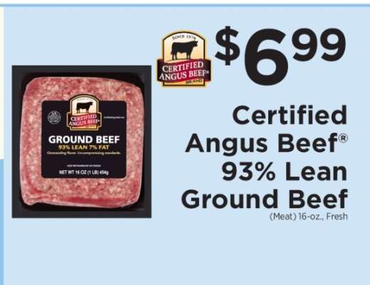 Certified Angus Beef 93% Lean Ground Beef