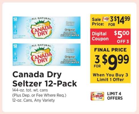 Canada Dry Seltzer 12-Pack