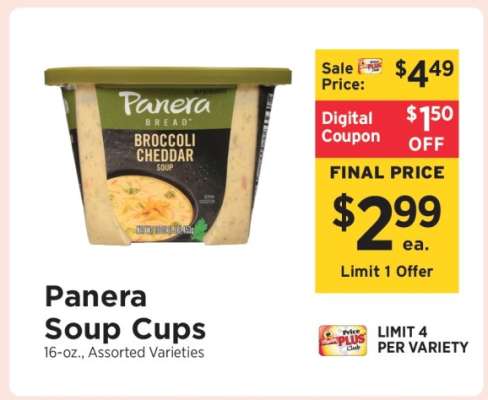 Panera Soup Cups