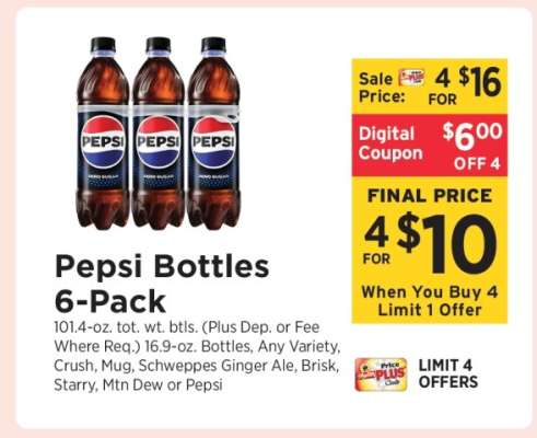 Pepsi Bottles 6-Pack