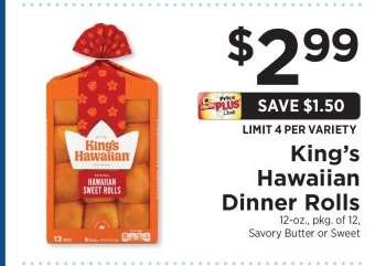 King's Hawaiian Dinner Rolls