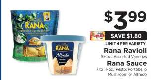 Rana Ravioli / Rana Sauce