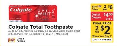 Colgate Total Toothpaste*