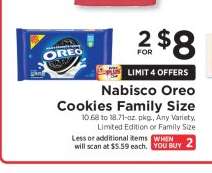 Nabisco Oreo Cookies Family Size