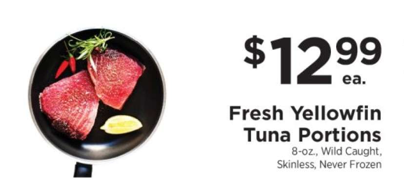 Fresh Yellowfin Tuna Portions