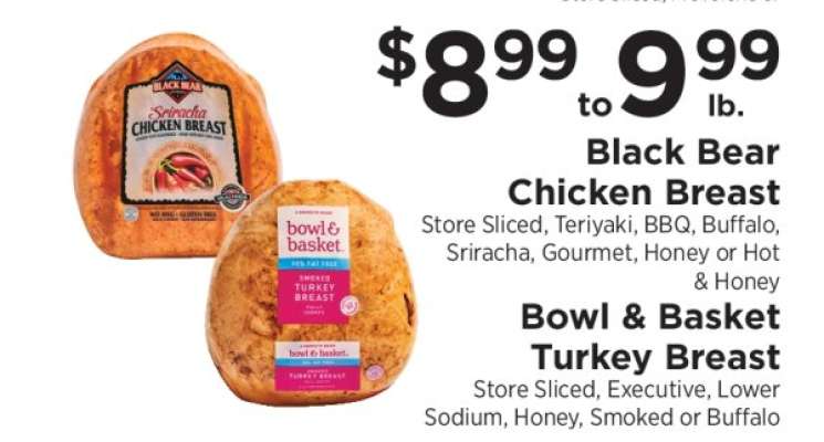 Black Bear Chicken Breast & Bowl & Basket Turkey Breast