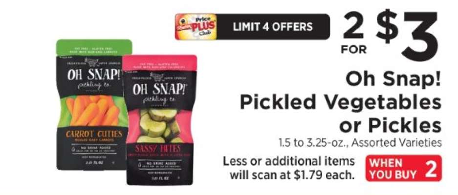 Oh Snap! Pickled Vegetables or Pickles