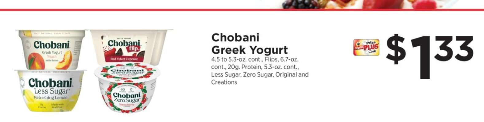 Chobani Greek Yogurt