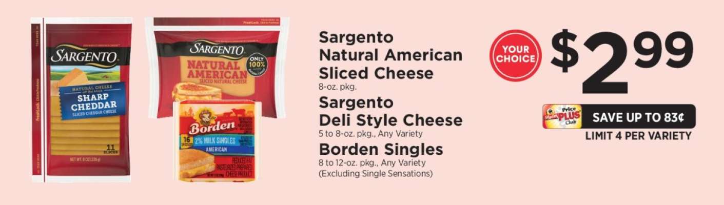 Sargento Natural American Sliced Cheese