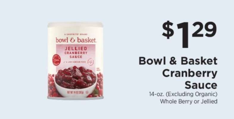 Bowl & Basket Cranberry Sauce