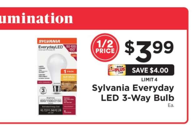 Sylvania Everyday LED 3-Way Bulb