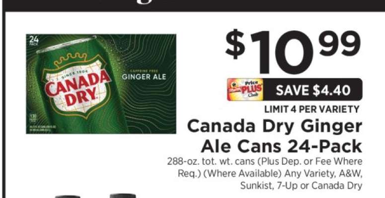 Canada Dry Ginger Ale Cans 24-Pack