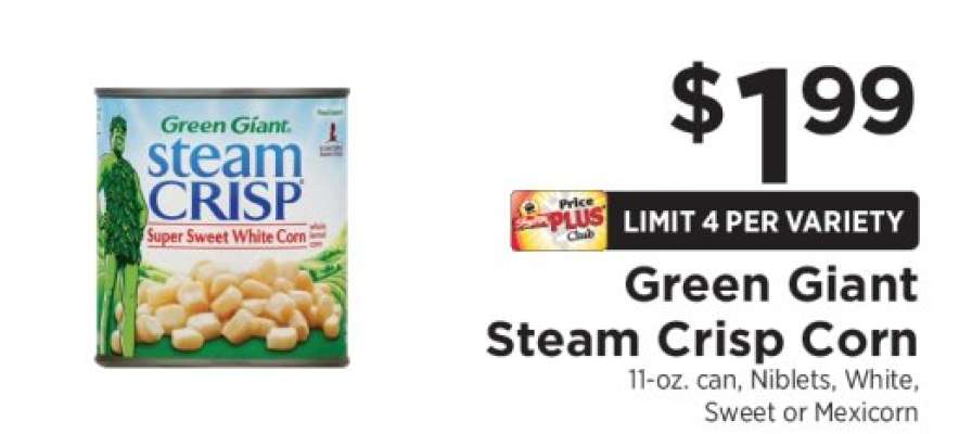 Green Giant Steam Crisp Corn