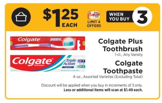 Colgate Plus Toothbrush & Colgate Toothpaste