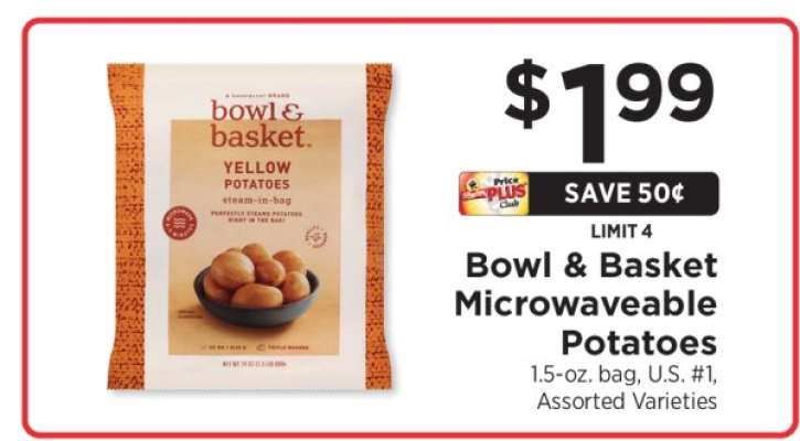 Bowl & Basket Microwaveable Potatoes