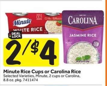 Minute Rice Cups or Carolina Rice