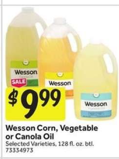 Wesson Corn, Vegetable or Canola Oil