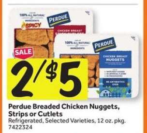 Perdue Breaded Chicken Nuggets, Strips or Cutlets