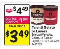 Talenti Gelato or Layers
