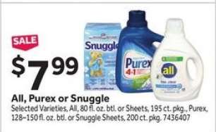 All, Purex or Snuggle