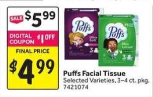 Puffs Facial Tissue*